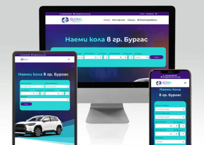 Изработка на сайт за Rent a car